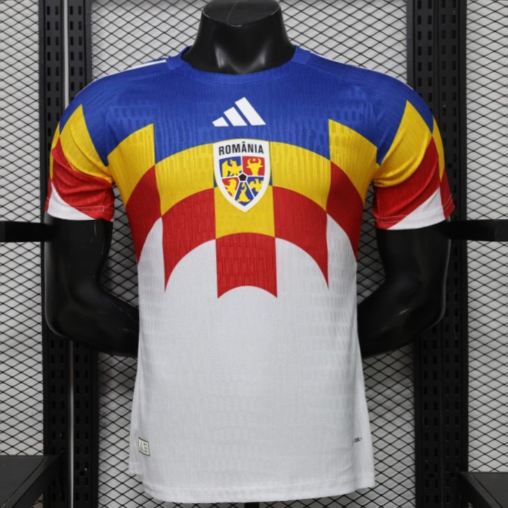 Player Version 2026 Romania Special Edition White with Blue Yellow Red Jersey