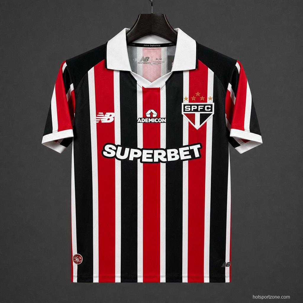 26/27 Sao Paulo Away Jersey With Full Sponsors