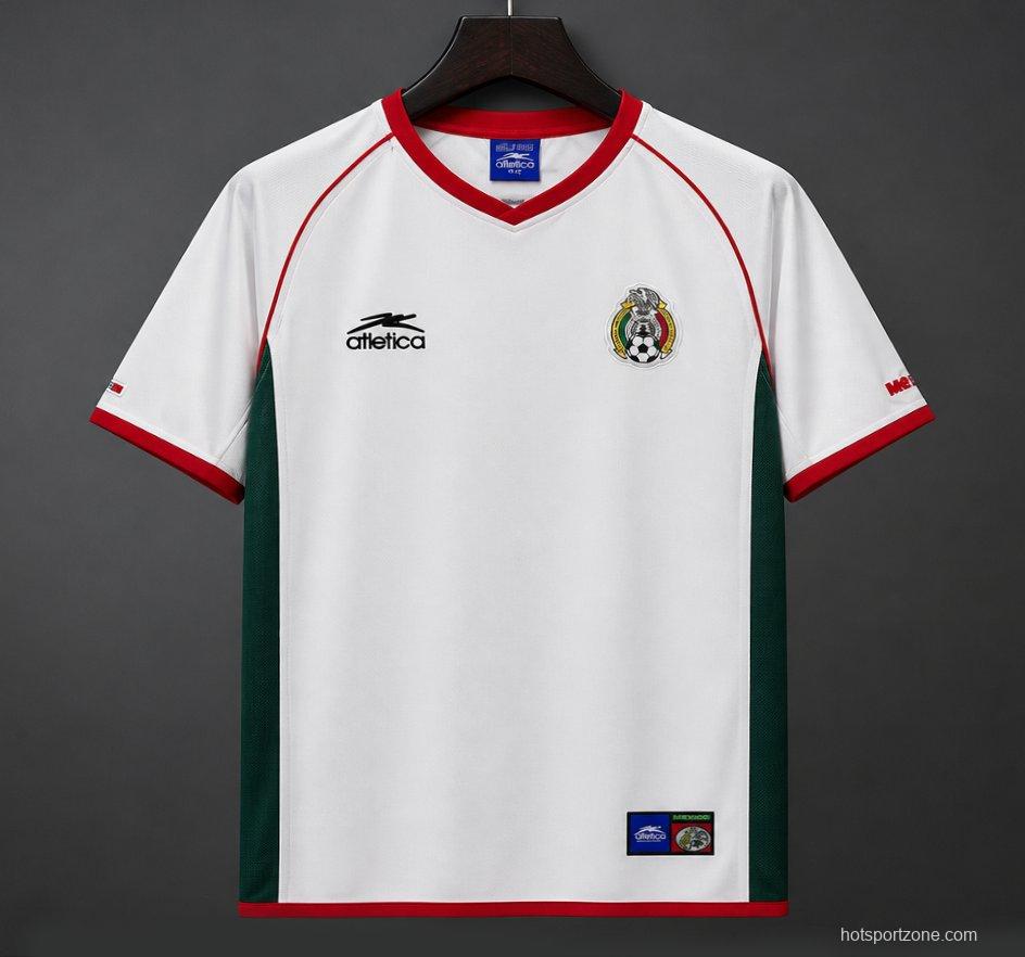 Retro 2002 Mexico World Cup Away White Jersey
