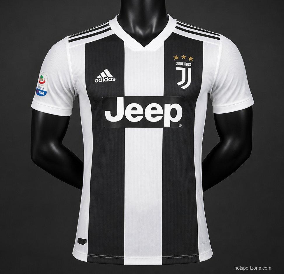 Player Version Retro 18/19 Juventus Home Jersey