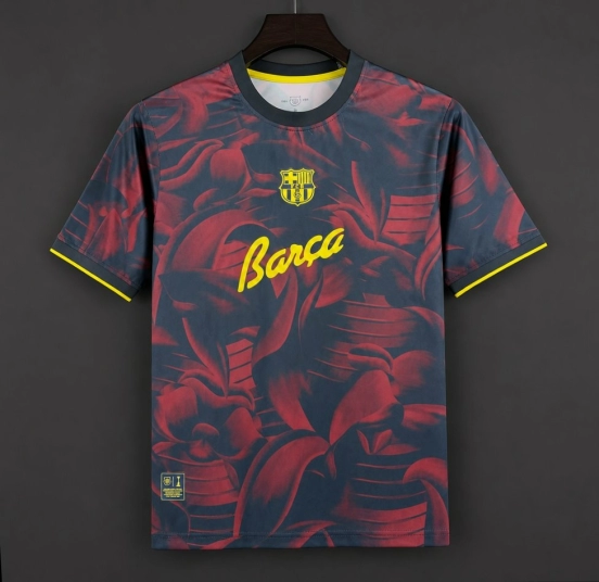 26/27 Barcelona Special Abstract Red & Blue "Barça" Script Jersey