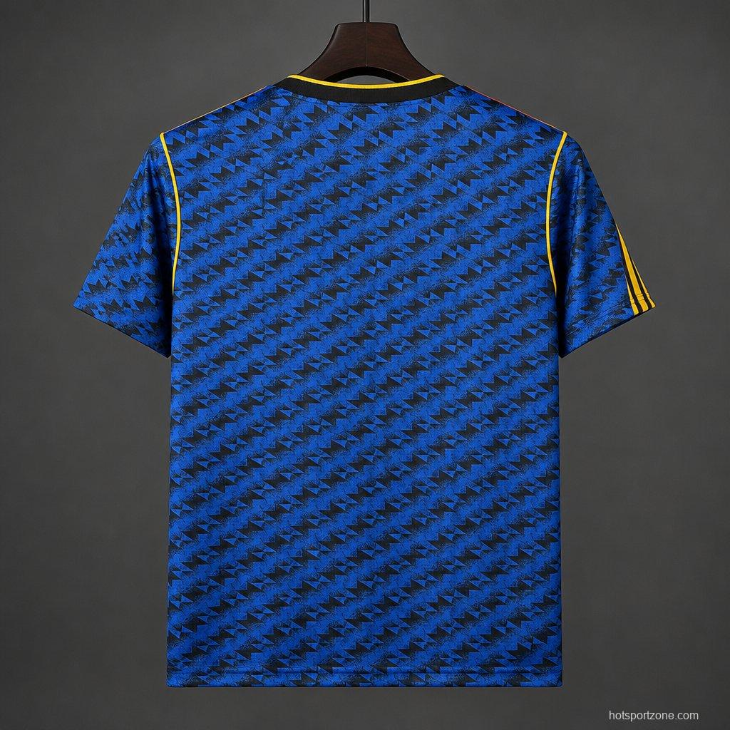 26/27 Manchester United 1990-92 Vintange Remake Away Jersey
