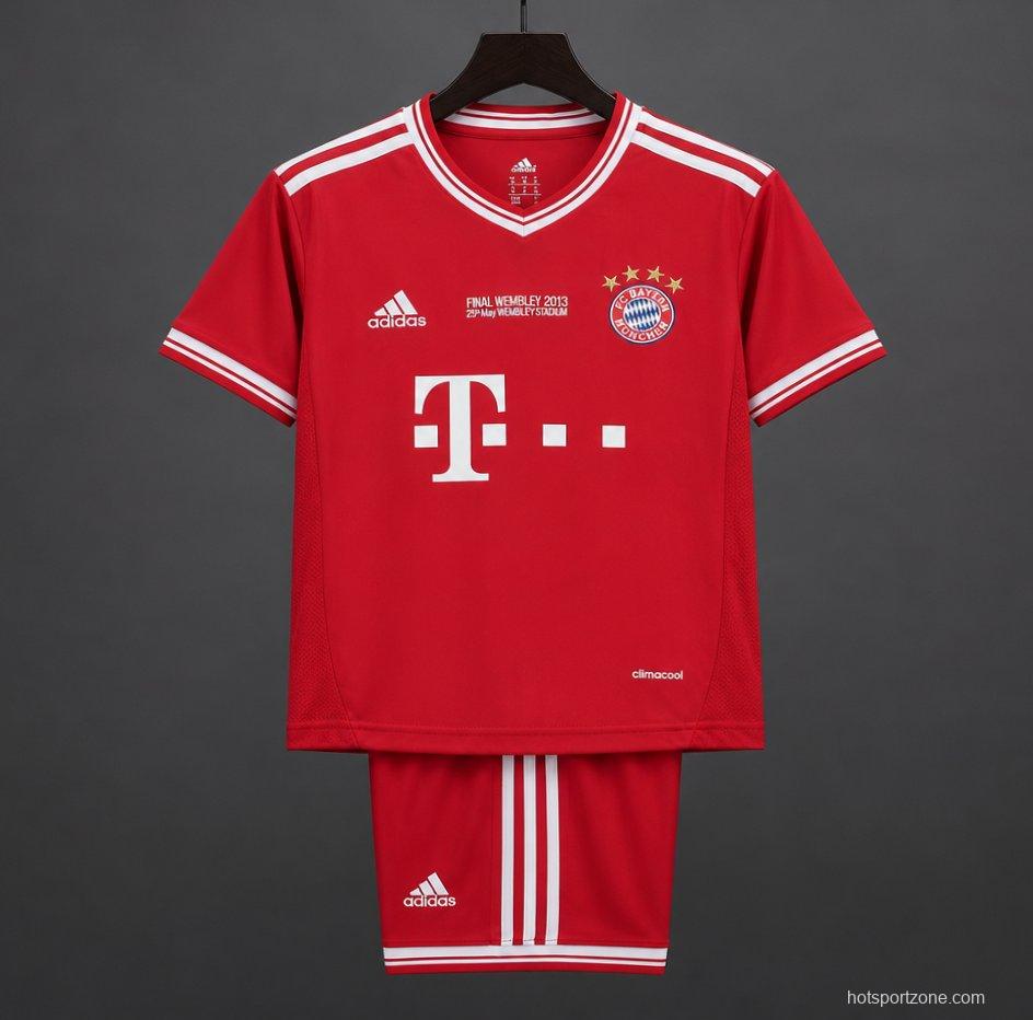 Retro Kids 13/14 Bayern Munich Home Jersey