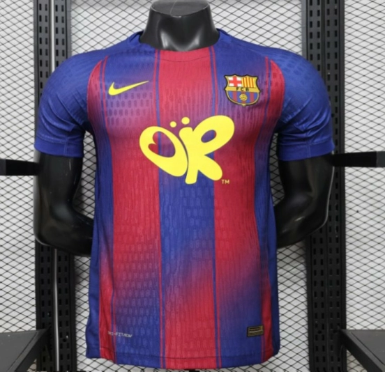 Player Version 25/26 FC Barcelona Royal Blue & Garnet Red  Special Edition Jersey