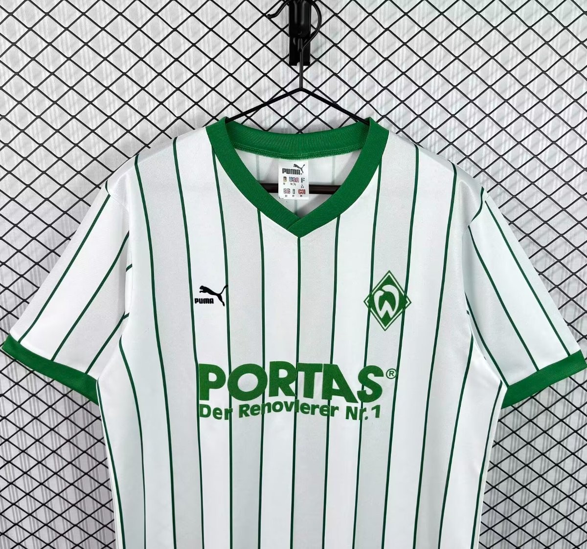 26/27 Werder Bremen White & Green Pinstripe  Vintage 2012/13  Remake Jersey