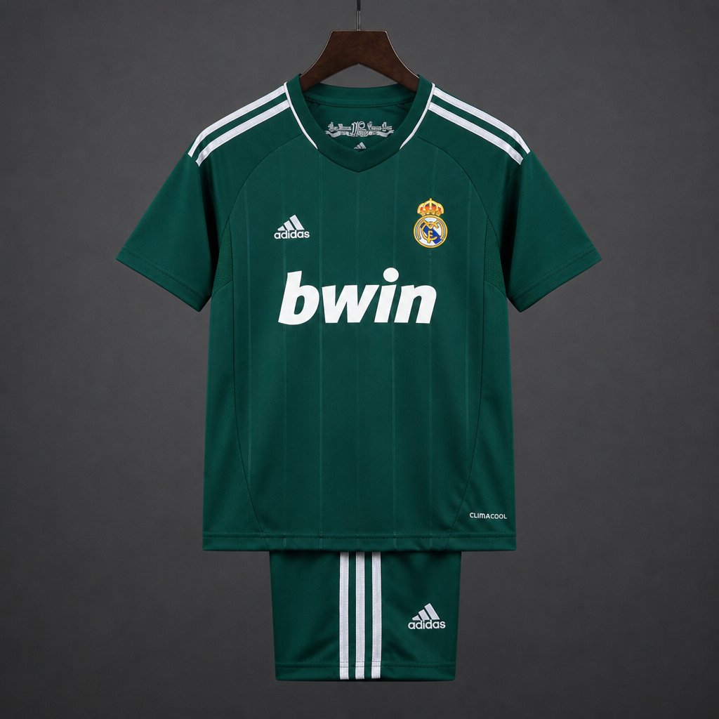 Retro Kids 12/13  Real Madrid Third Green Jersey