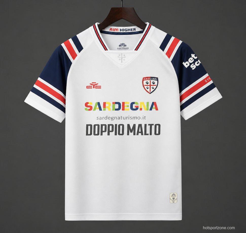 26/27 Cagliari Calcio Away White Jersey