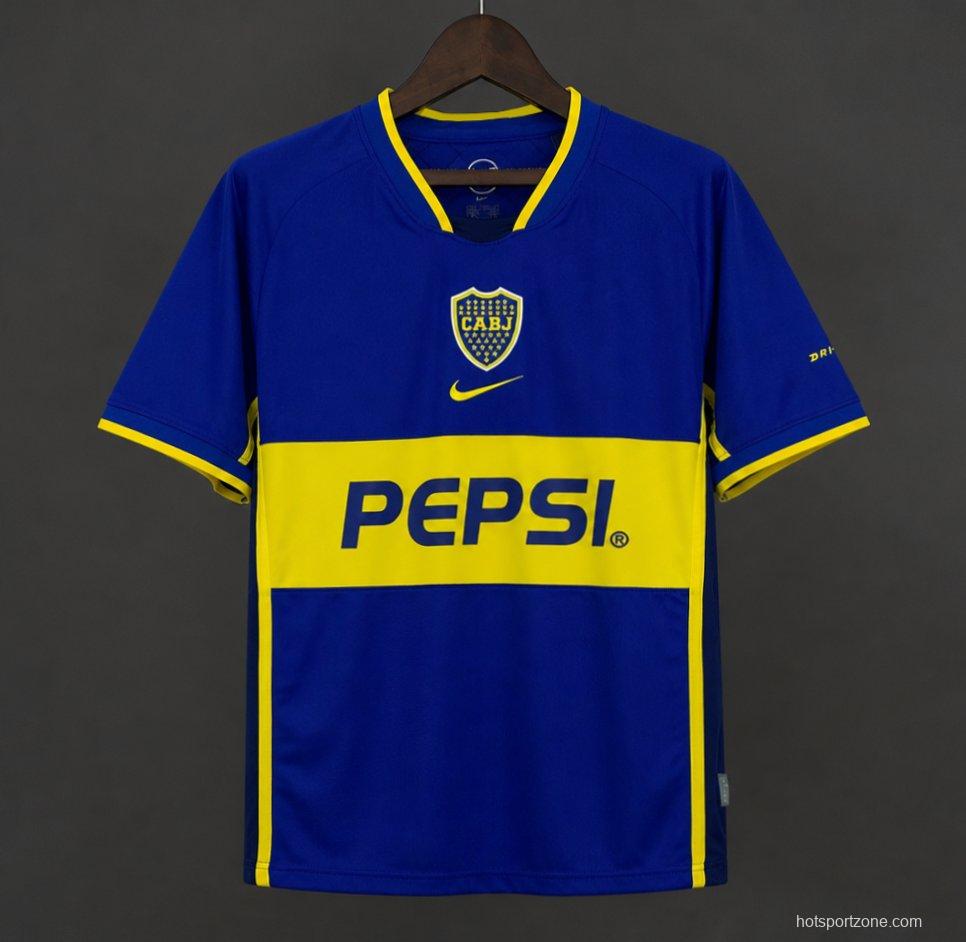 02/03 Retro Boca Juniors Home Jersey
