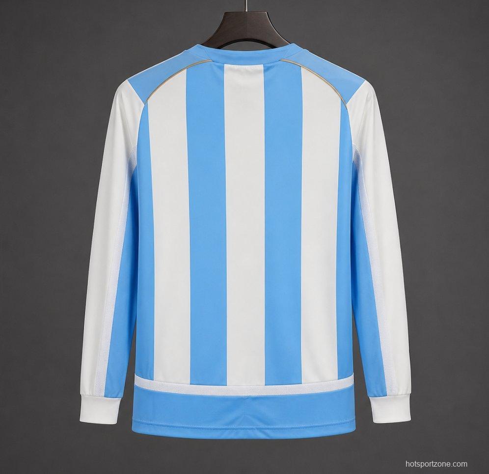 Retro 2006 Argentina Home Long SLeeve Jersey