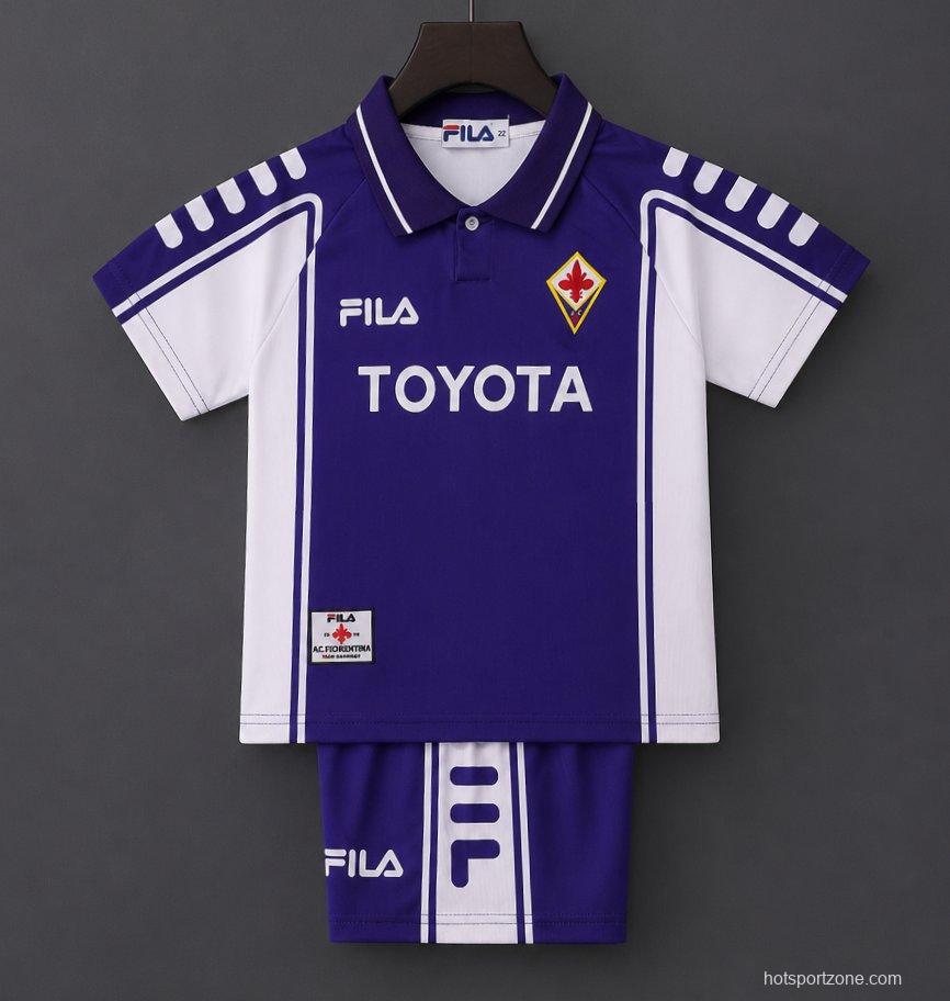 Retro Kids 99/00 Fiorentina Home Jersey