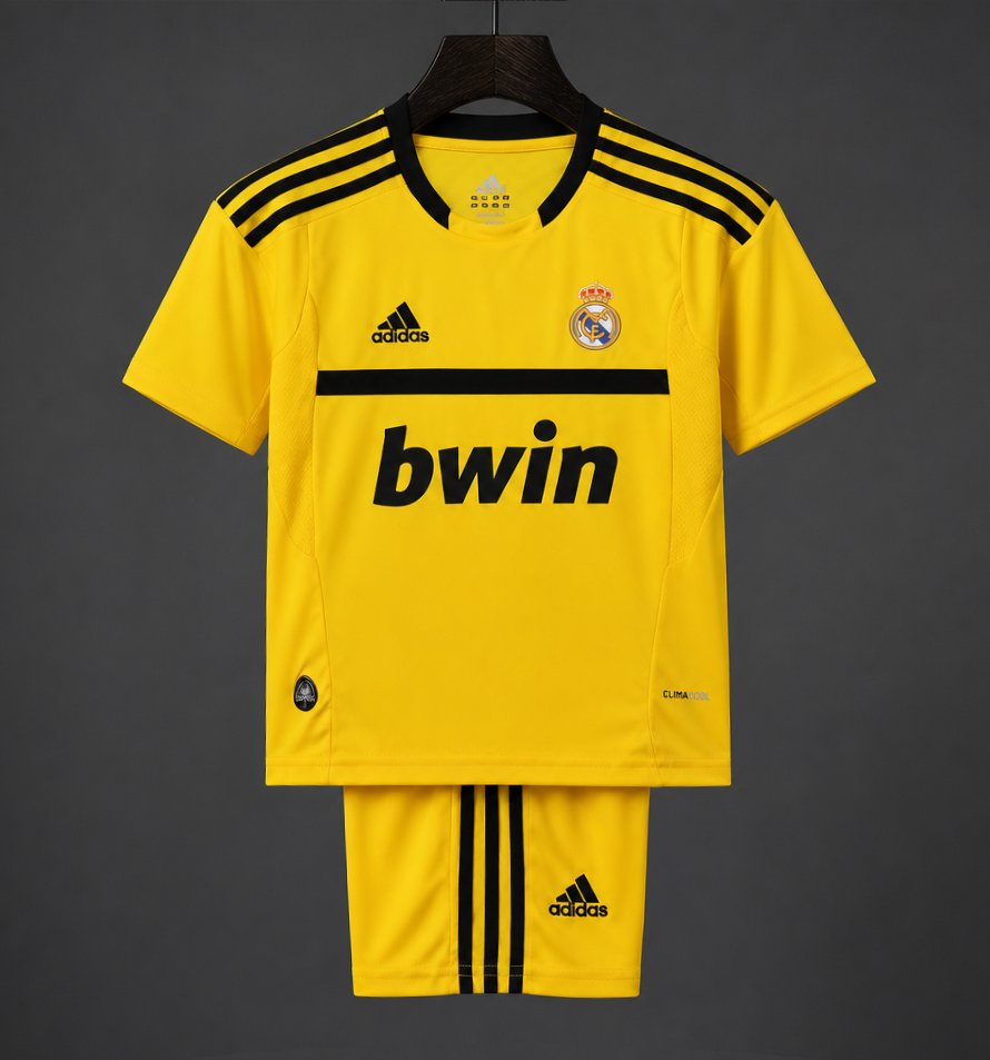 Retro Kids 11/12 Real Madrid Yellow Goalkeeper Jersey