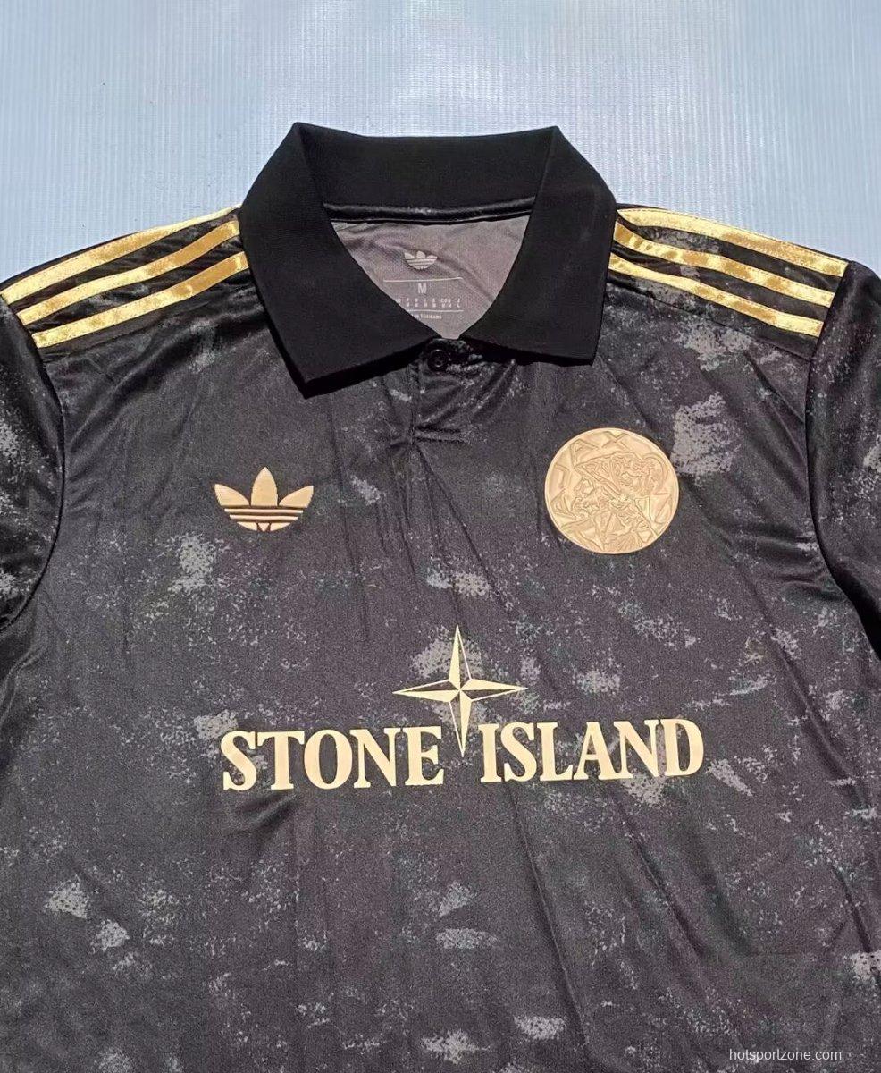 26/27  Ajax x Stone Island Concept Black Jersey