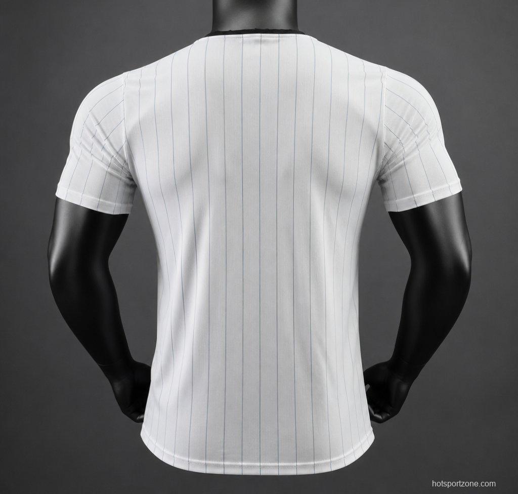 Player Version 2026 Argentina "Terrace Icons" Subtle Light Blue Pinstripes Jersey