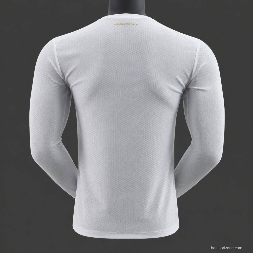 Player Version 26/27 Olympique Marseille Home White Long Sleeve Jersey