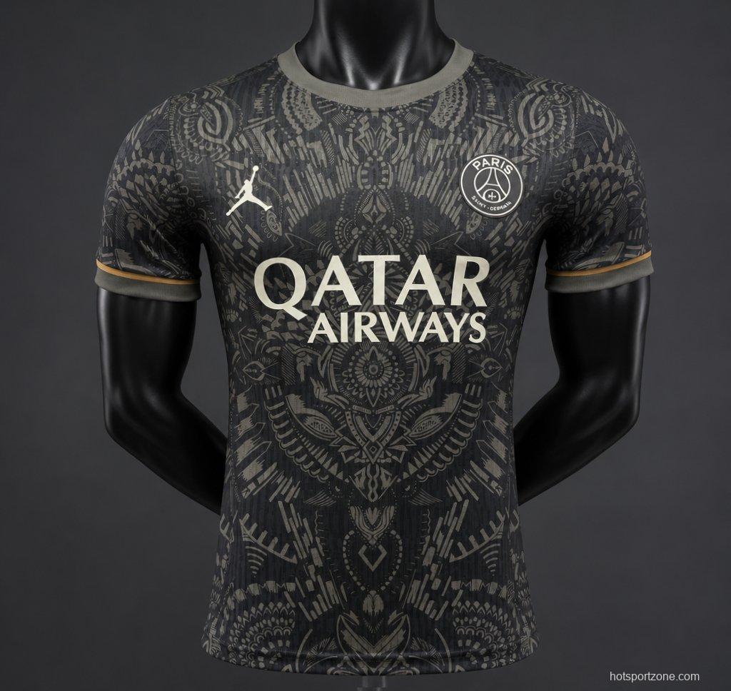 Player Version 26/27 Paris Saint-Germain Black with Tribal Pattern Special Edition Jersey