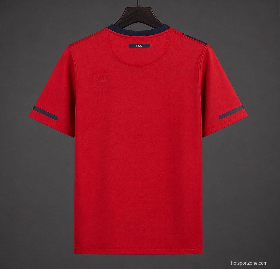 Retro 2011 USA Away Red Jersey