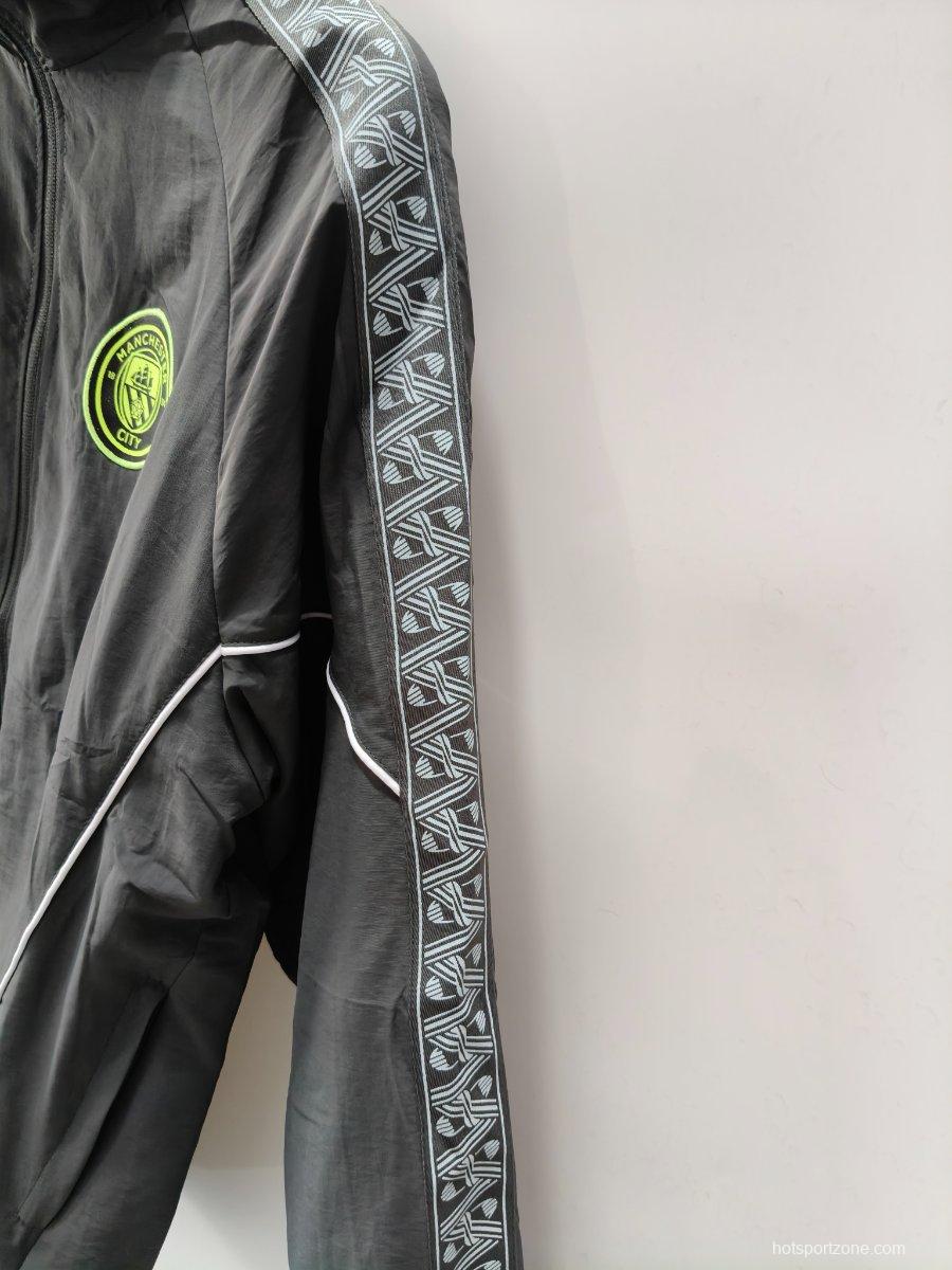 26/27 Manchester City x KING Dark Grey Windbreaker Jacket