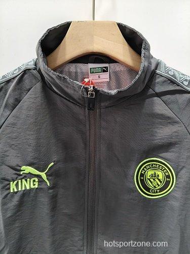 26/27 Manchester City x KING Dark Grey Windbreaker Jacket