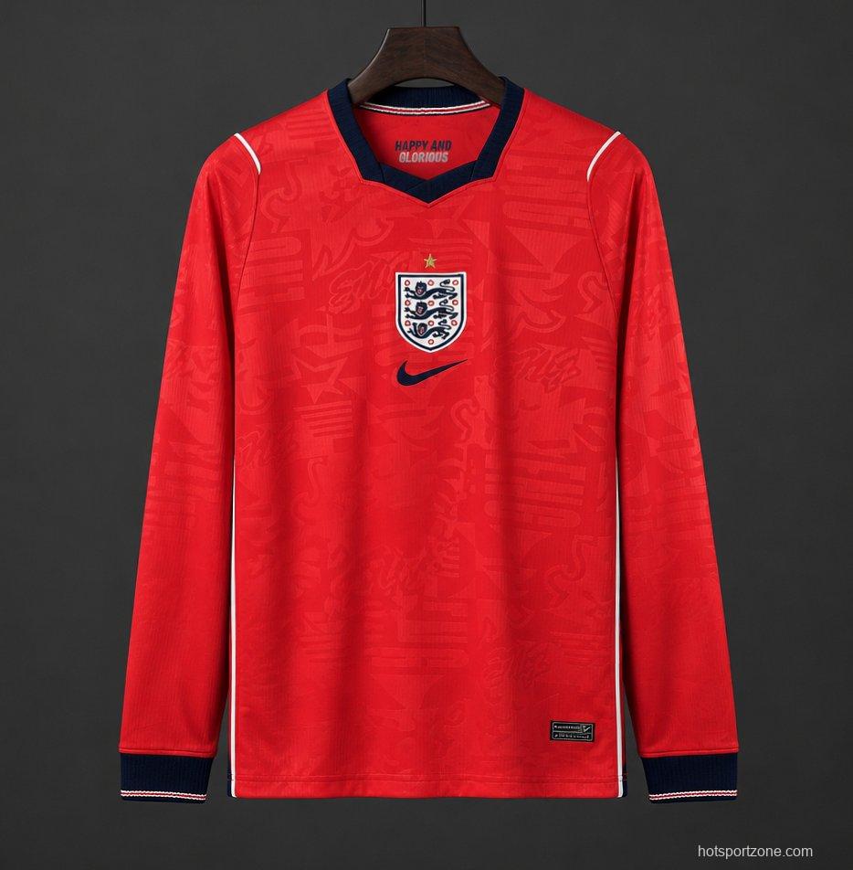 2026 Mens England World Cup Away Long Sleeve Jersey
