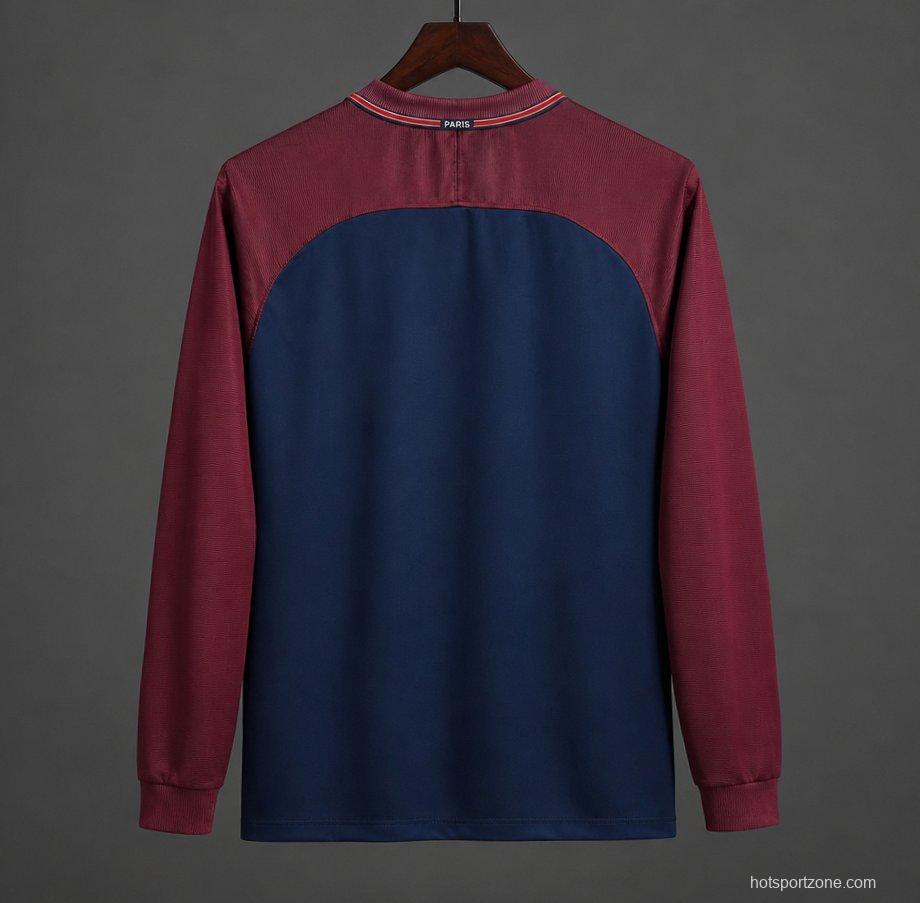 Retro 17/18 PSG Home Long Sleeve Jersey
