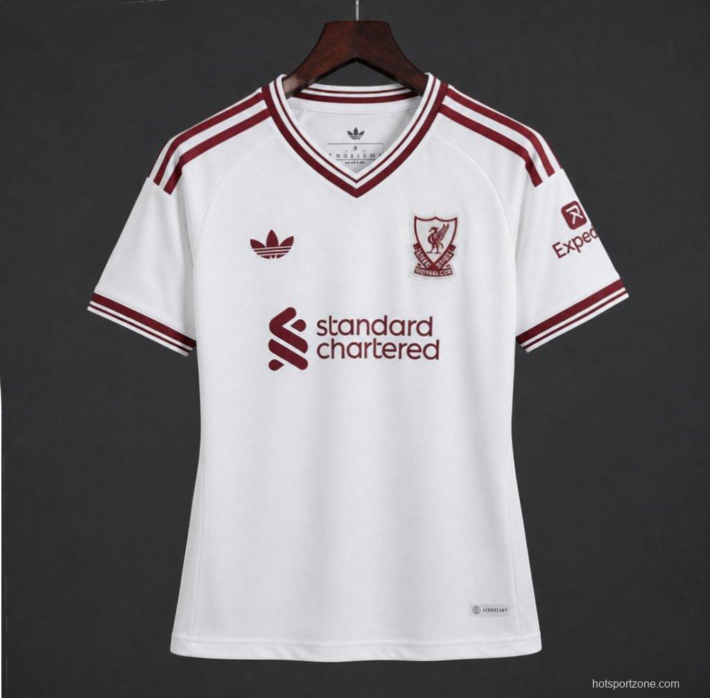 26/27 Women Liverpool  Away White Jersey