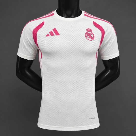 26/27 Real Madrid White with Pink Training Jersey
