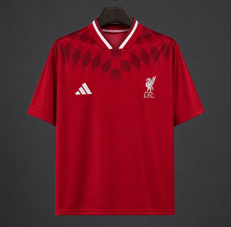 26/27 Liverpool  Geometric Pattern  Pre-Match Jersey