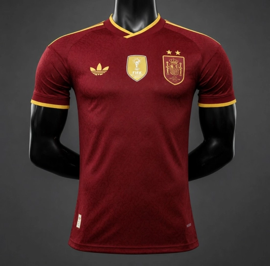 Player Version 26/27 Spain Third  Burgundy Jersey