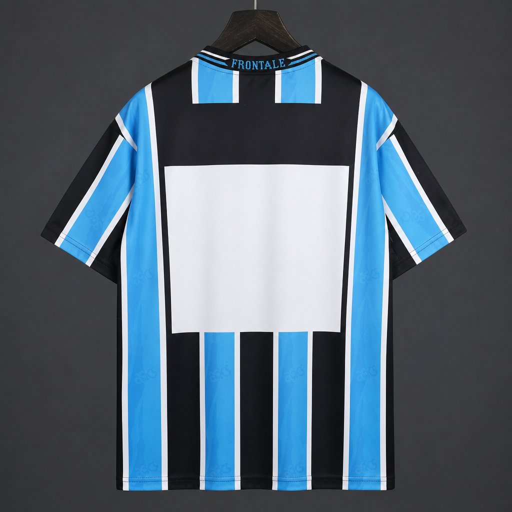 Retro 1997 Kawasaki Frontale Blue & Black Stripes Home Jersey