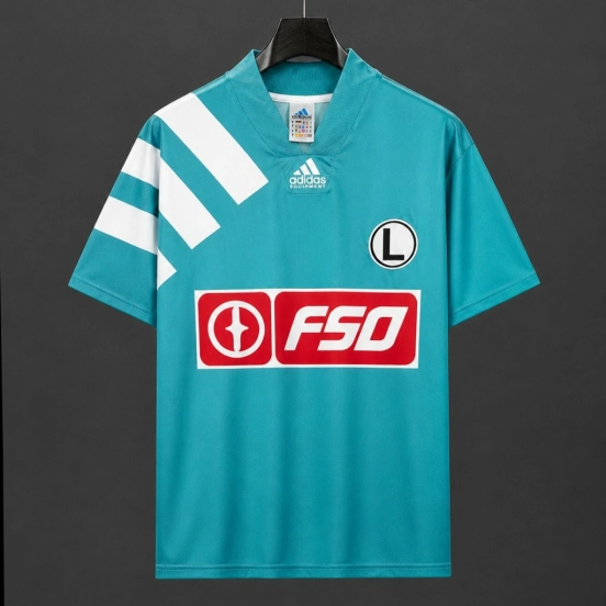 Retro 93/94 Legia Warszawa Away Teal Jersey