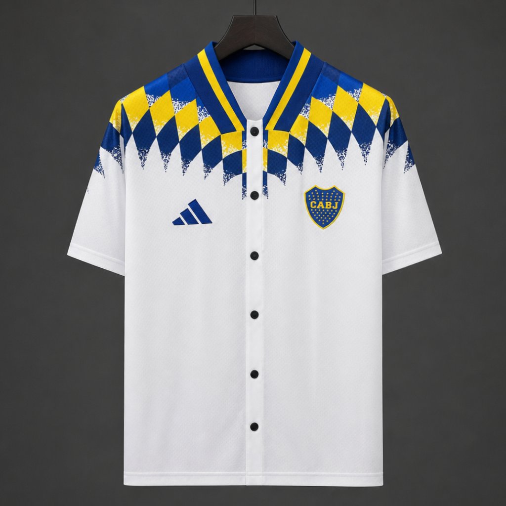 26/27 Boca Juniors MLB Style Baseball White Jersey