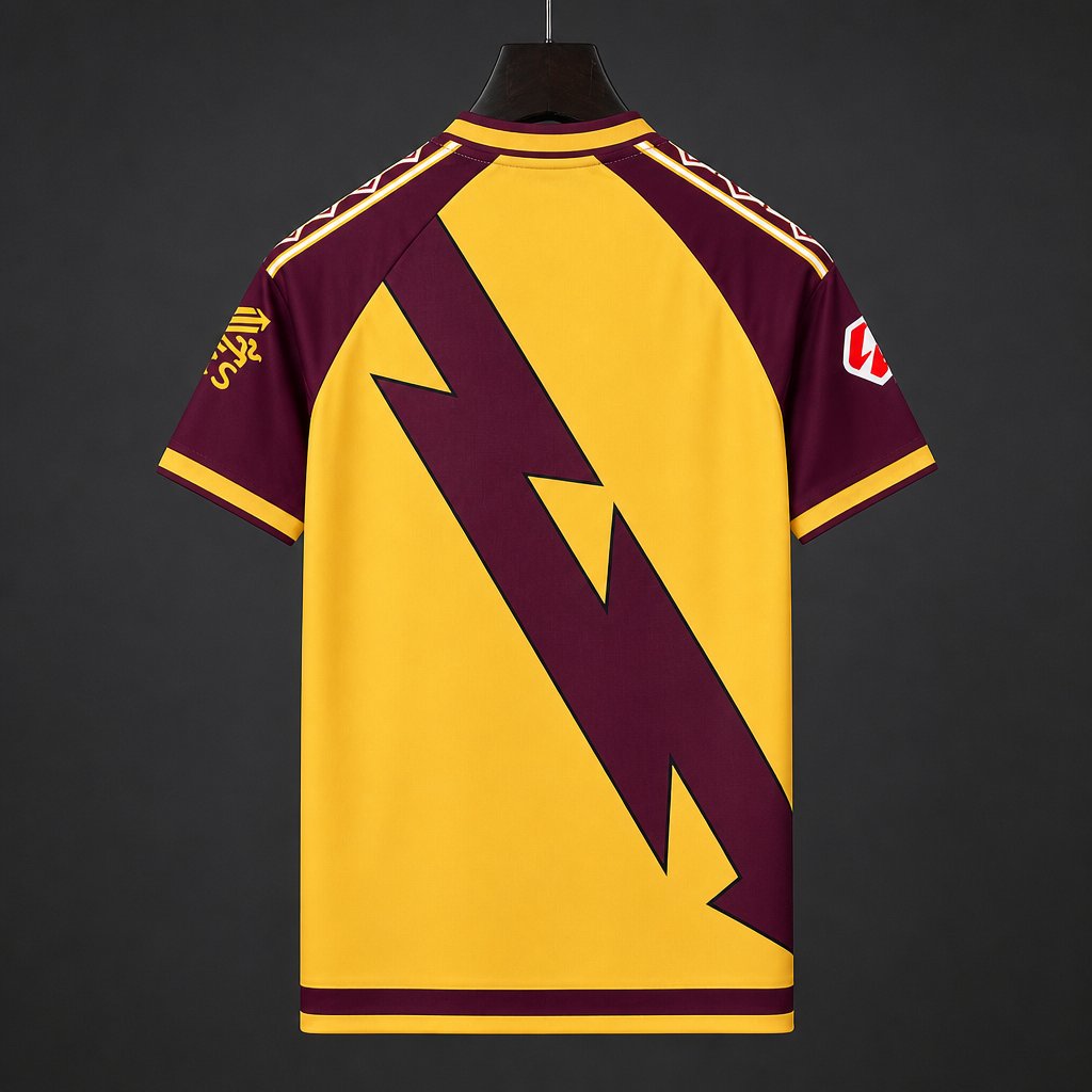26/27 Rayo Vallecano Third Yellow Maroon Jersey