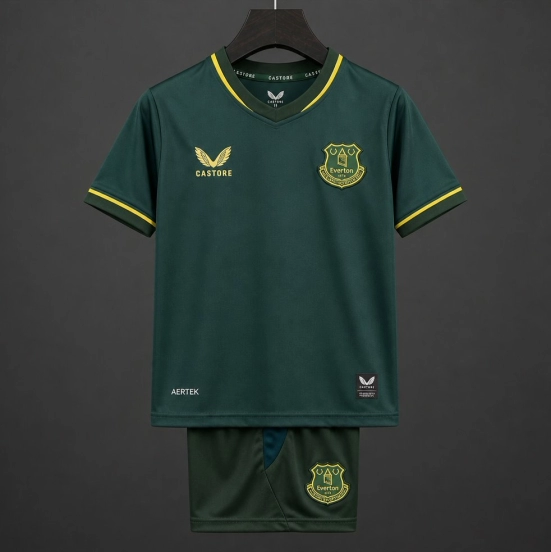 26/27 Kids Everton Third Green Jersey