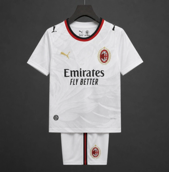 26/27 Kids AC Milan Away White Jersey