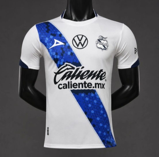 Player Version 26/27 Club Puebla Home Blue Pink Jersey