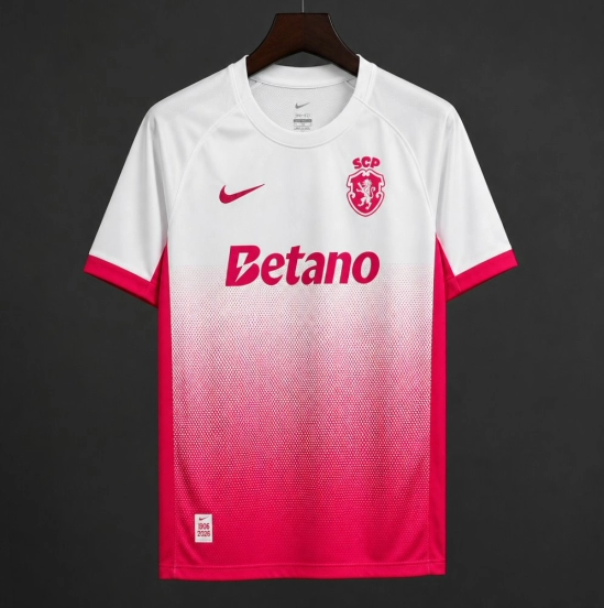 26/27 Sporting CP Pink October White/Pink Jersey