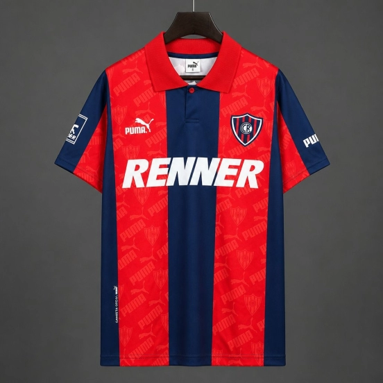 Retro 96/98 Cerro Porteno Home Red/Blue Jersey