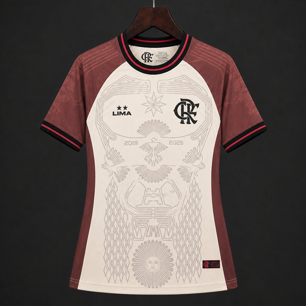 26/27 Women Flamengo Urubu de Lima Special Edition Brown  Jersey