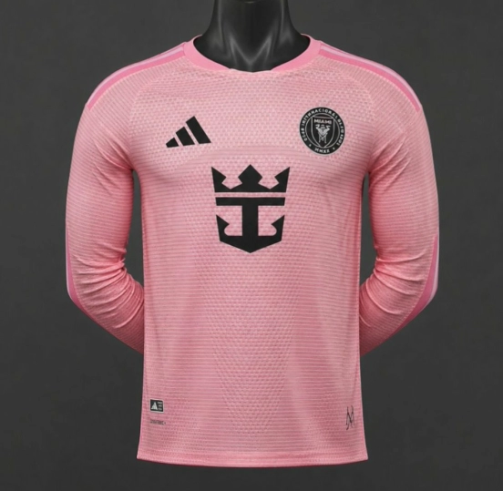 Player Version 26/27 Inter Miami CF Home Pink Long Sleeve Jersey